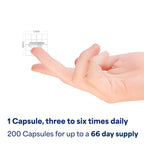Close up of Puritan Pride 400mg rapid release capsule packaging