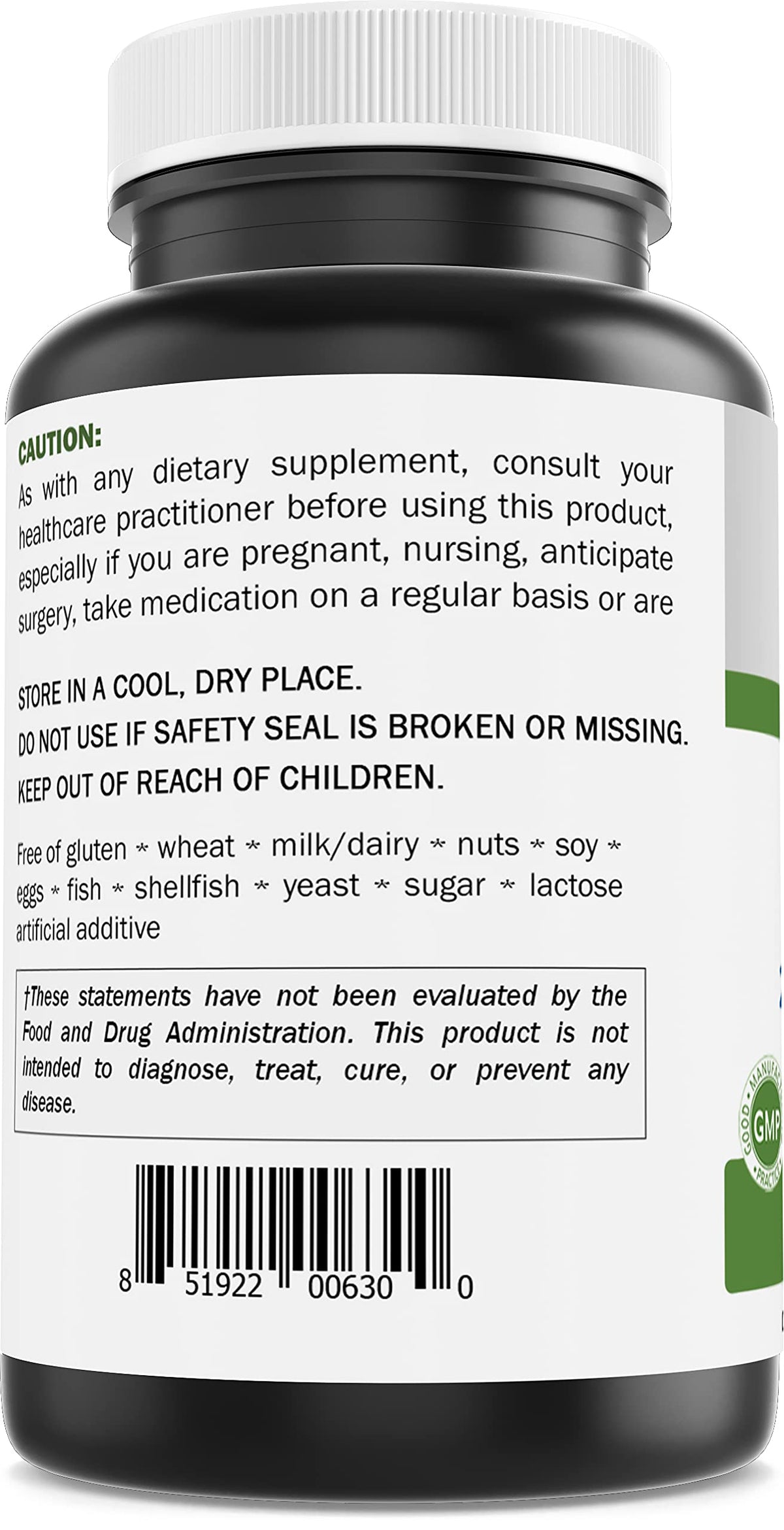 Premium Brieofood bilberry extract 2000mg dietary supplement bottle on a clean backdrop.