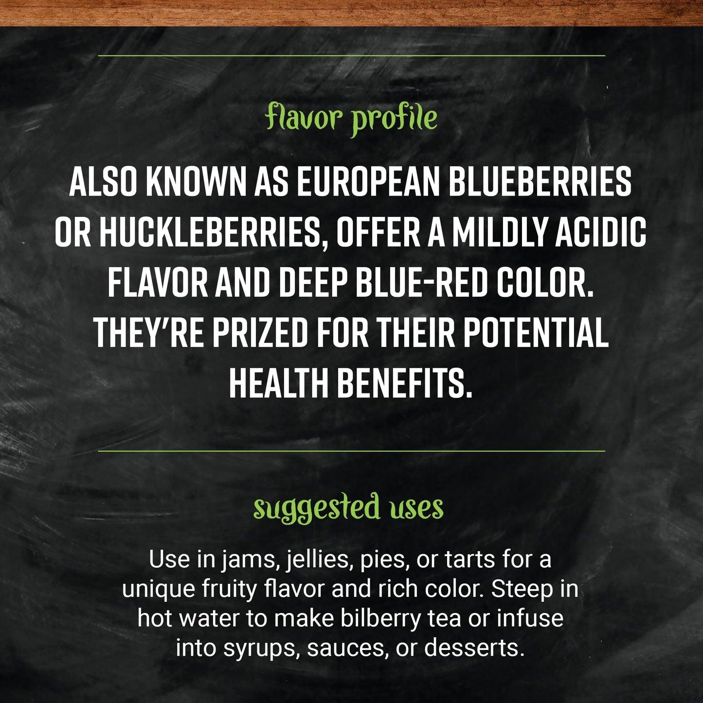 Close up view of premium dark purple dried whole bilberry berries for herbal tea preparation