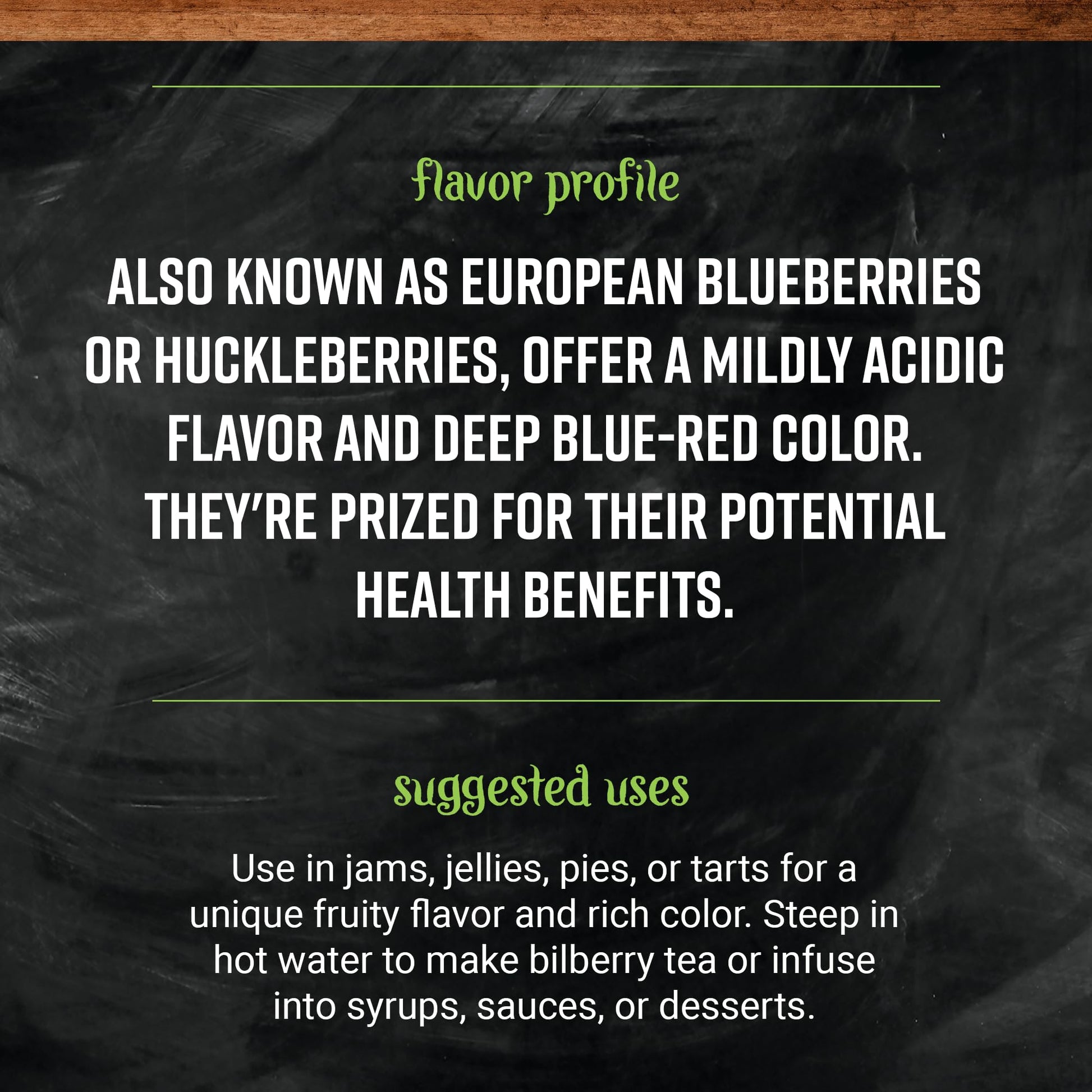 Close up view of premium dark purple dried whole bilberry berries for herbal tea preparation