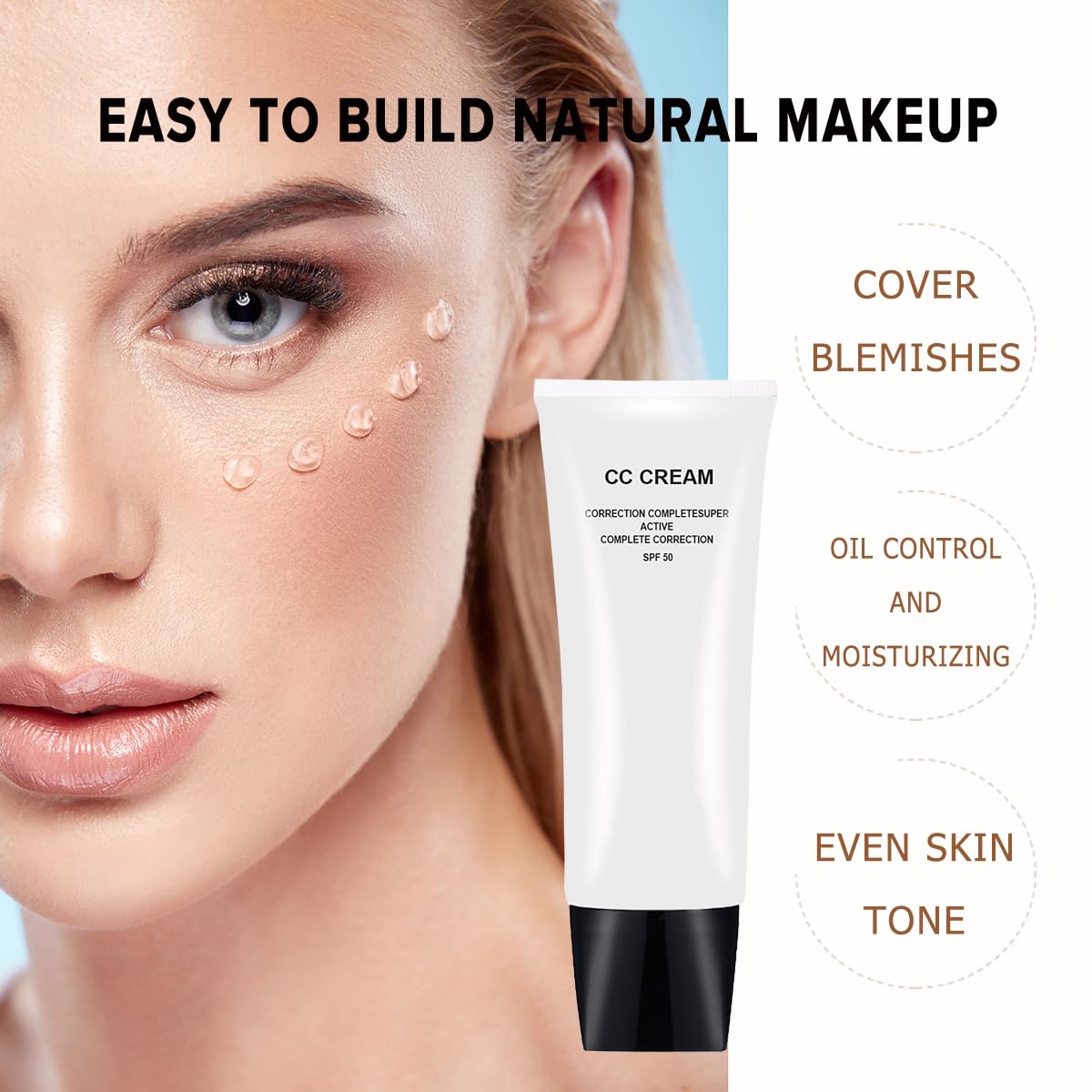 Application of Ghfczoo CC Cream on skin showing coverage