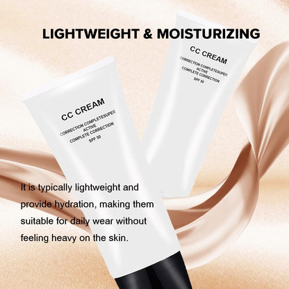 Side profile of Ghfczoo CC Cream packaging in natural light