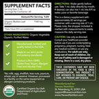 Label details of Havasu Nutrition organic lung support drops
