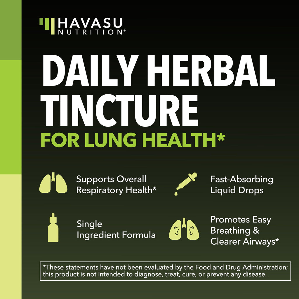 Dropper bottle of Havasu Nutrition Mullein Leaf Extract