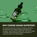 Close up of Havasu Nutrition lung support liquid label