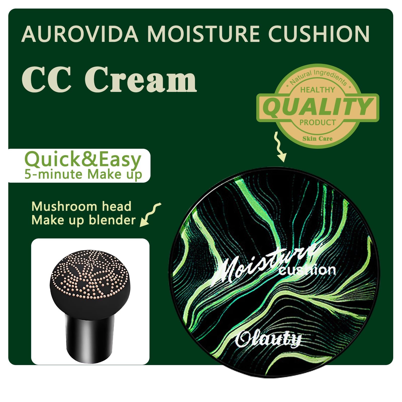 Mushroom head applicator sponge for CC cream foundation