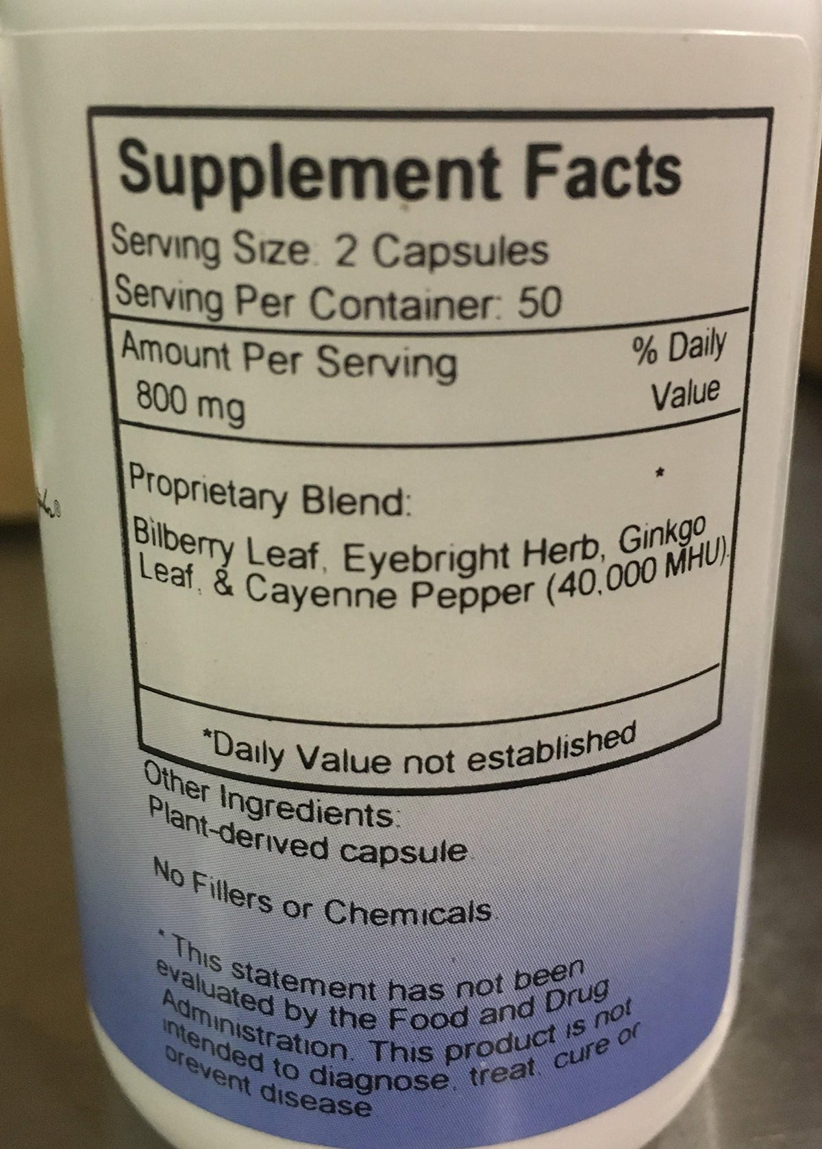 Authentic USA imported Christopher's Bilberry Eye Formula capsules for daily eye strain relief