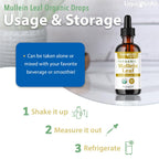 Authentic USA imported Liquidhealth Mullein leaf extract packaging