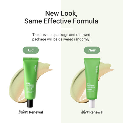 Meebak Cica Redness Solution Cream product label details