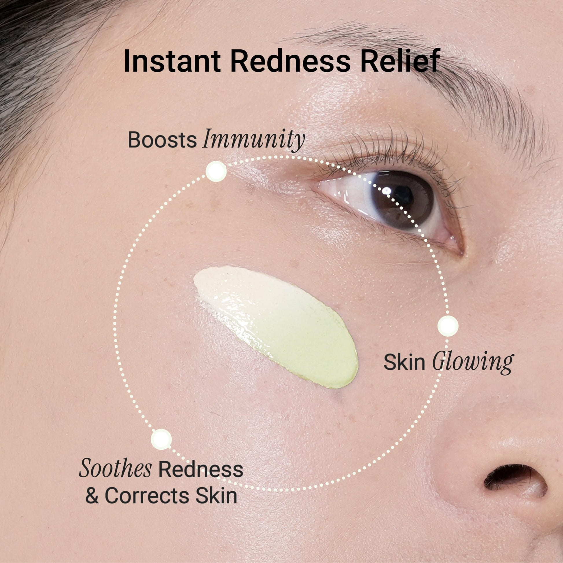 Meebak Cica Redness Solution Cream packaging and size reference