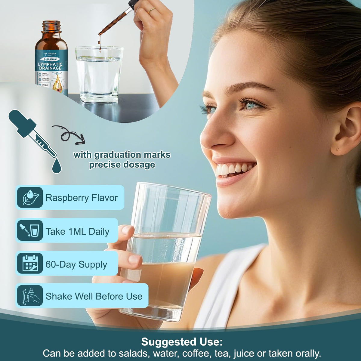 Close up of 11-in-1 herbal detox formula bottle