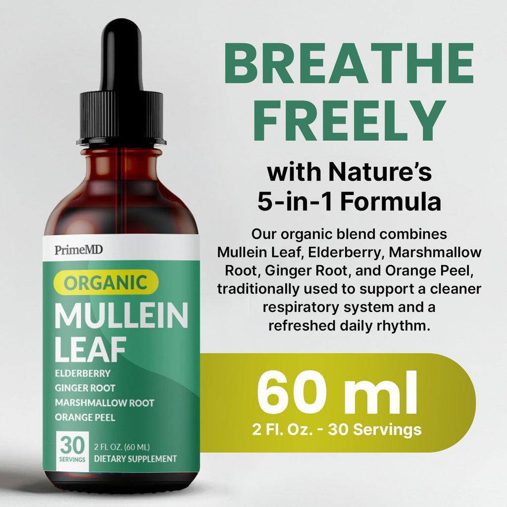 PrimeMD 5-in-1 liquid lung support supplement packaging