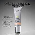 Juice Beauty Stem Cellular CC Cream dispensed on skin showing creamy texture