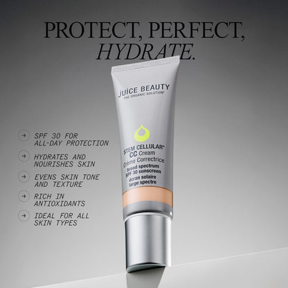 Texture of Juice Beauty CC cream on skin