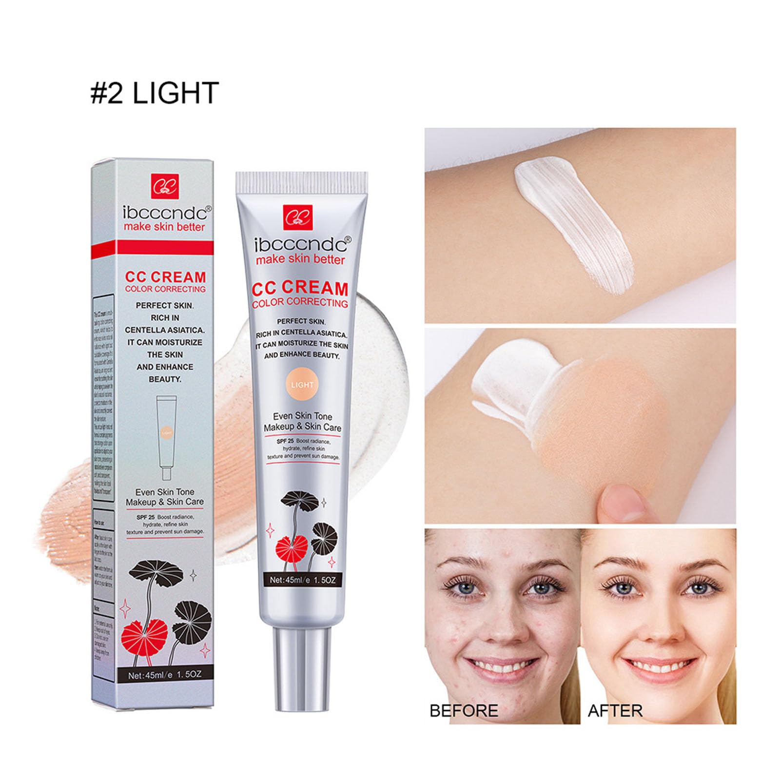 New Irven CC Cream Shade 02 texture and color swatch