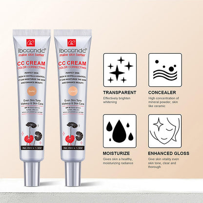 Close up of New Irven CC Cream formula and benefits
