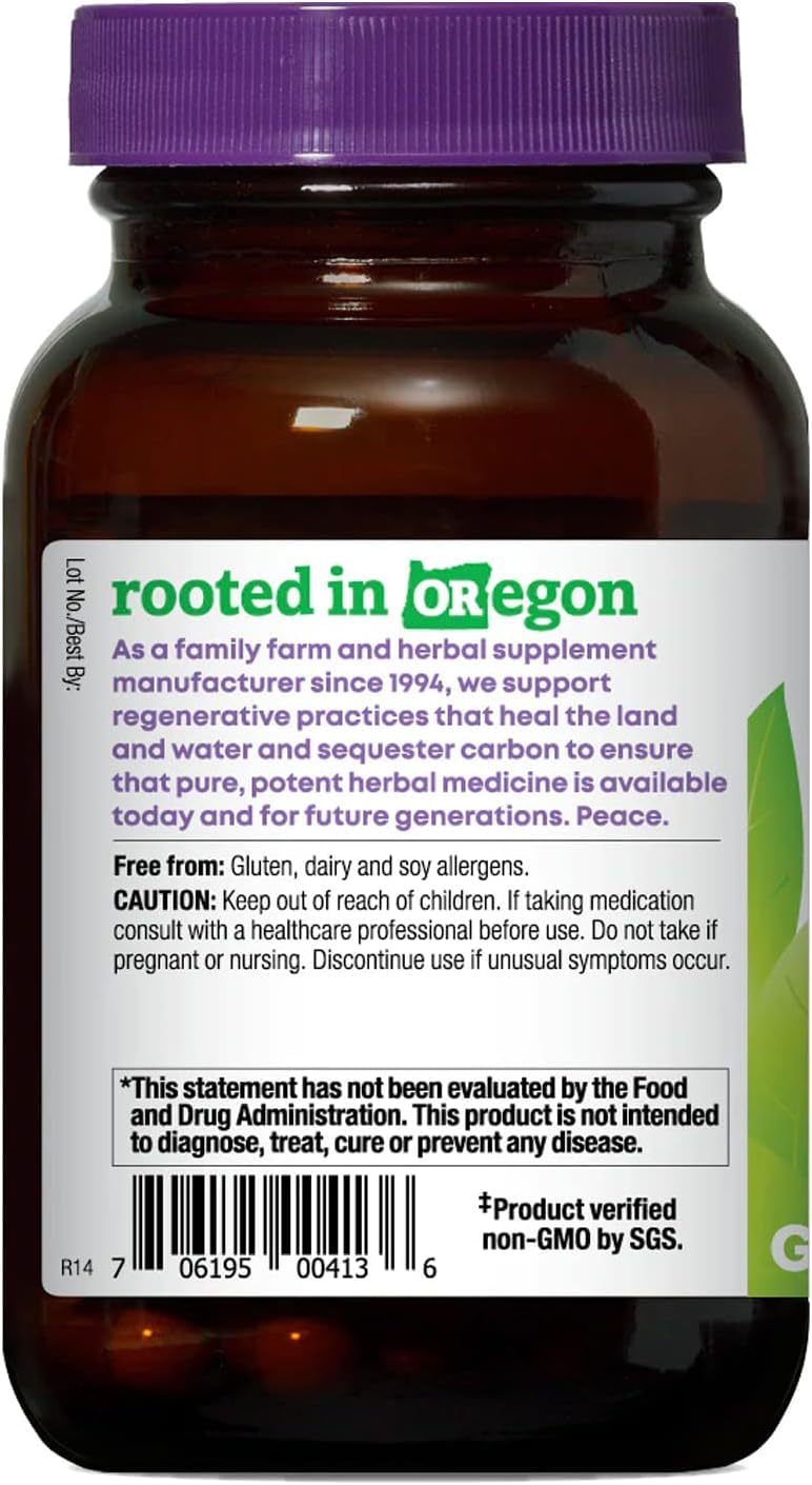 Oregon's Wild Harvest Bilberry eight hundred eighty milligrams organic capsules for vision defense