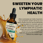 Liquid herbal supplement bottle for lymphatic support