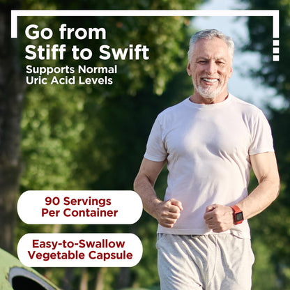 Truevantage Nutrition Tart Cherry and Celery Seed 90 vegetarian capsules clear product view.