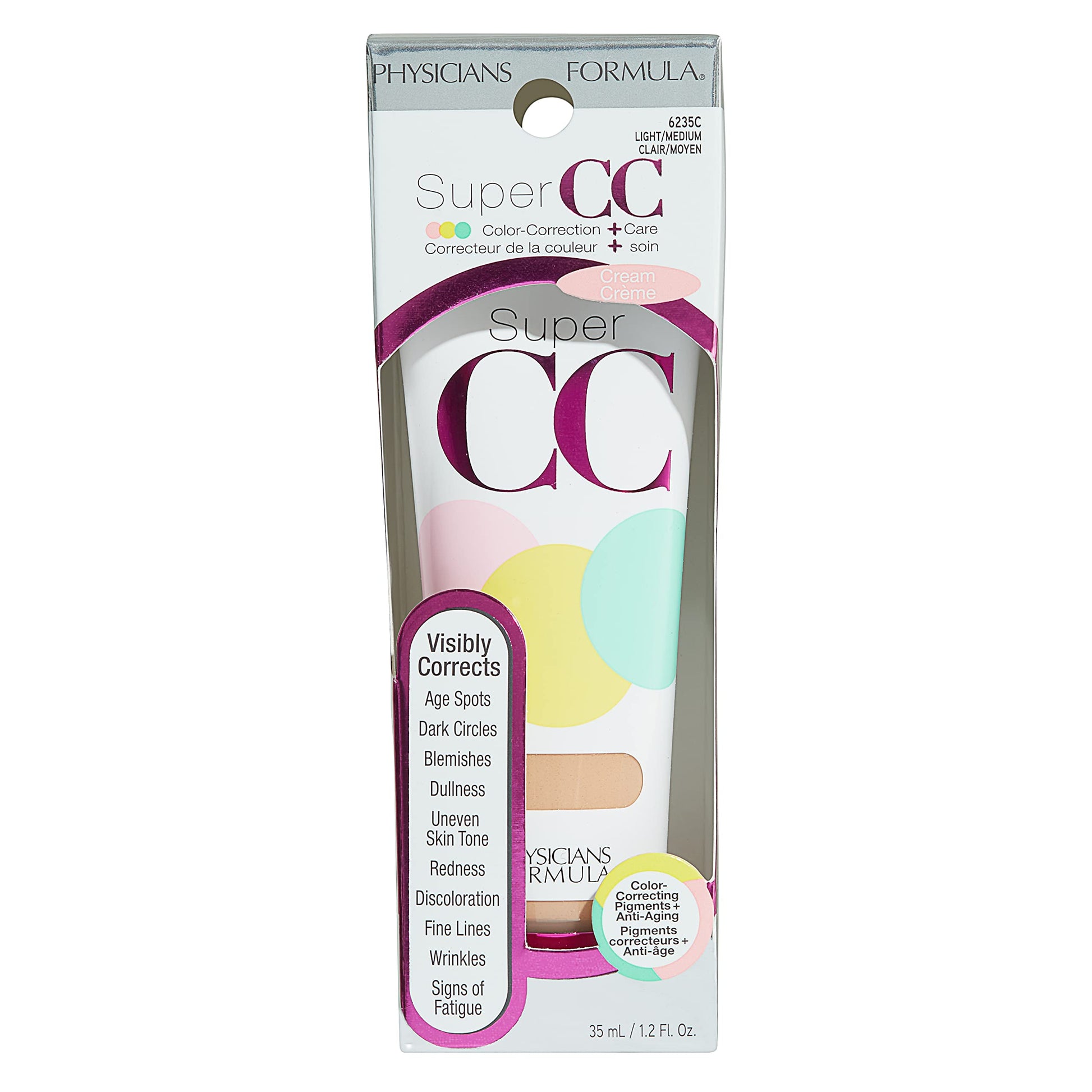 Physicians Formula CC cream light shade foundation application