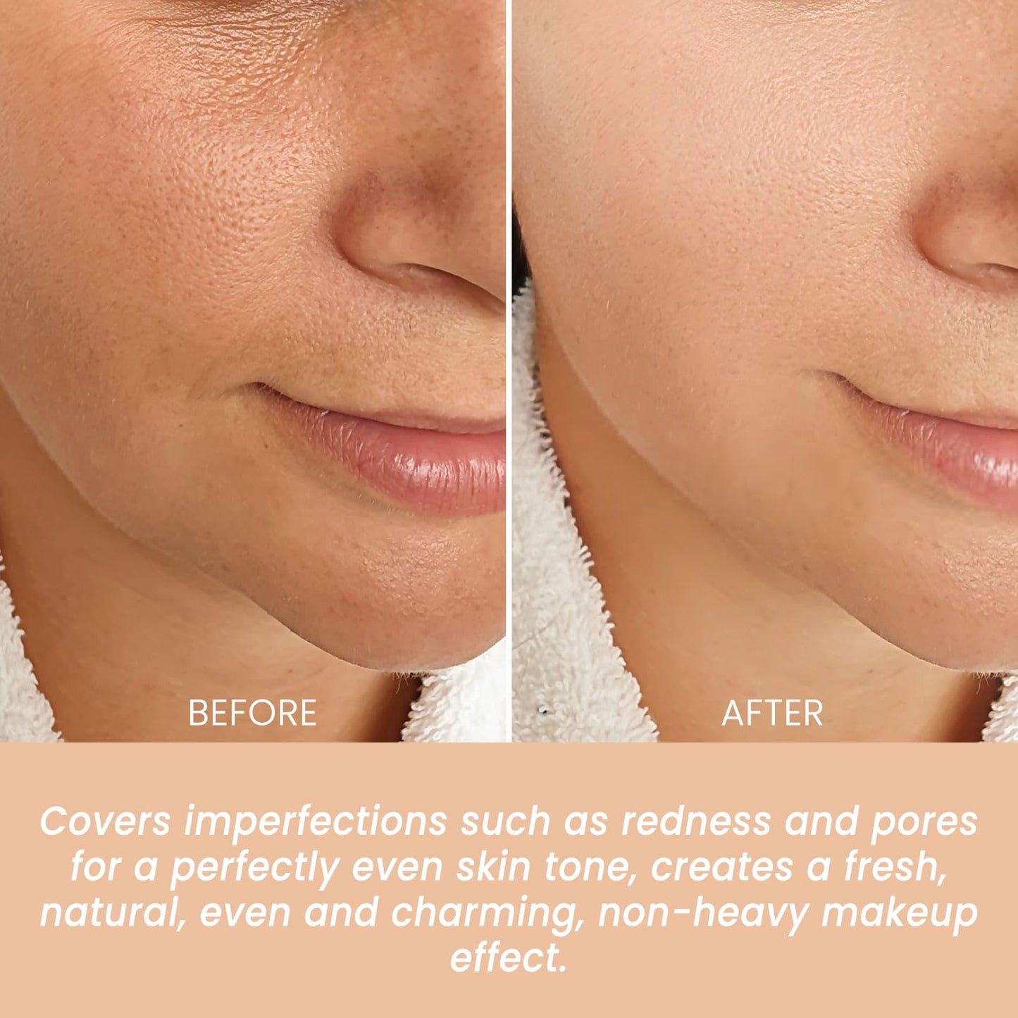 Buatkontly CC Cream application demonstration on mature skin