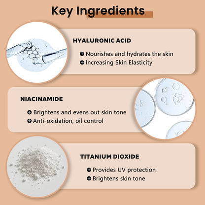 Buatkontly CC Cream highlighting SPF 43 protection label