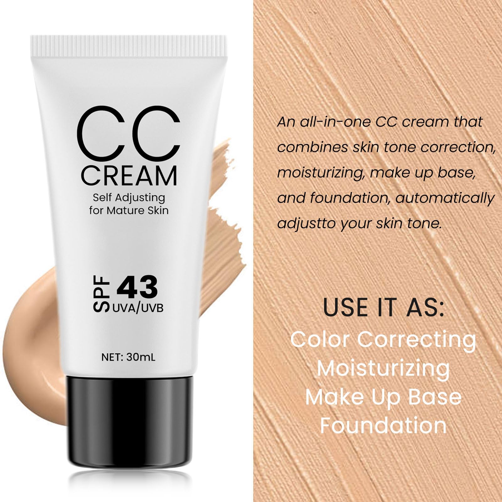 Buatkontly CC Cream packaging showing anti-aging benefits
