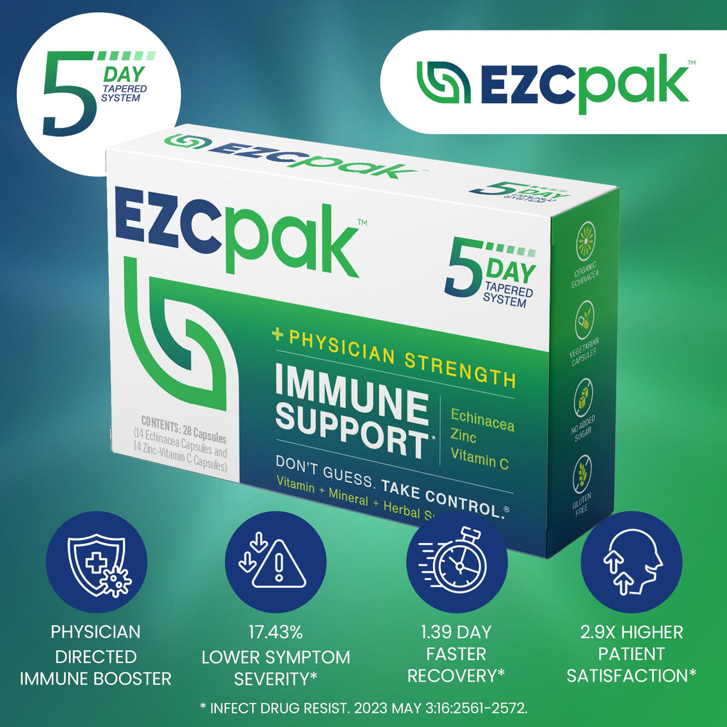 Back of EZC Pak box showing ingredient list