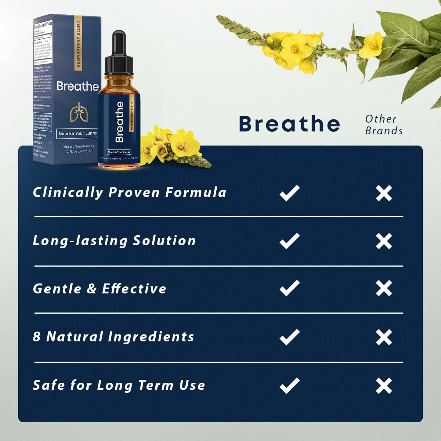Side profile of Breathe 8-in-1 Mullein Drops for airway support
