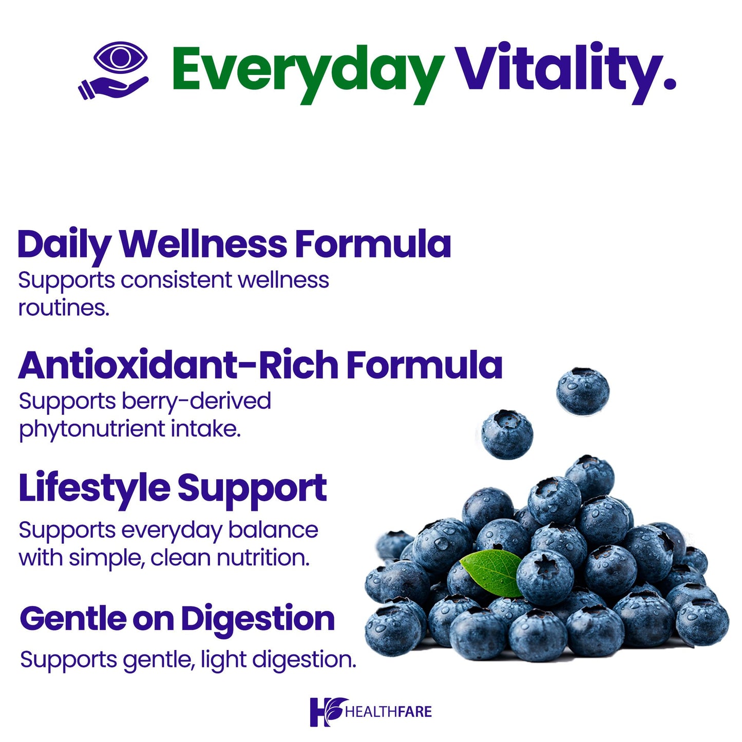 Authentic Healthfare eye health formula dietary supplement with two hundred count capsules