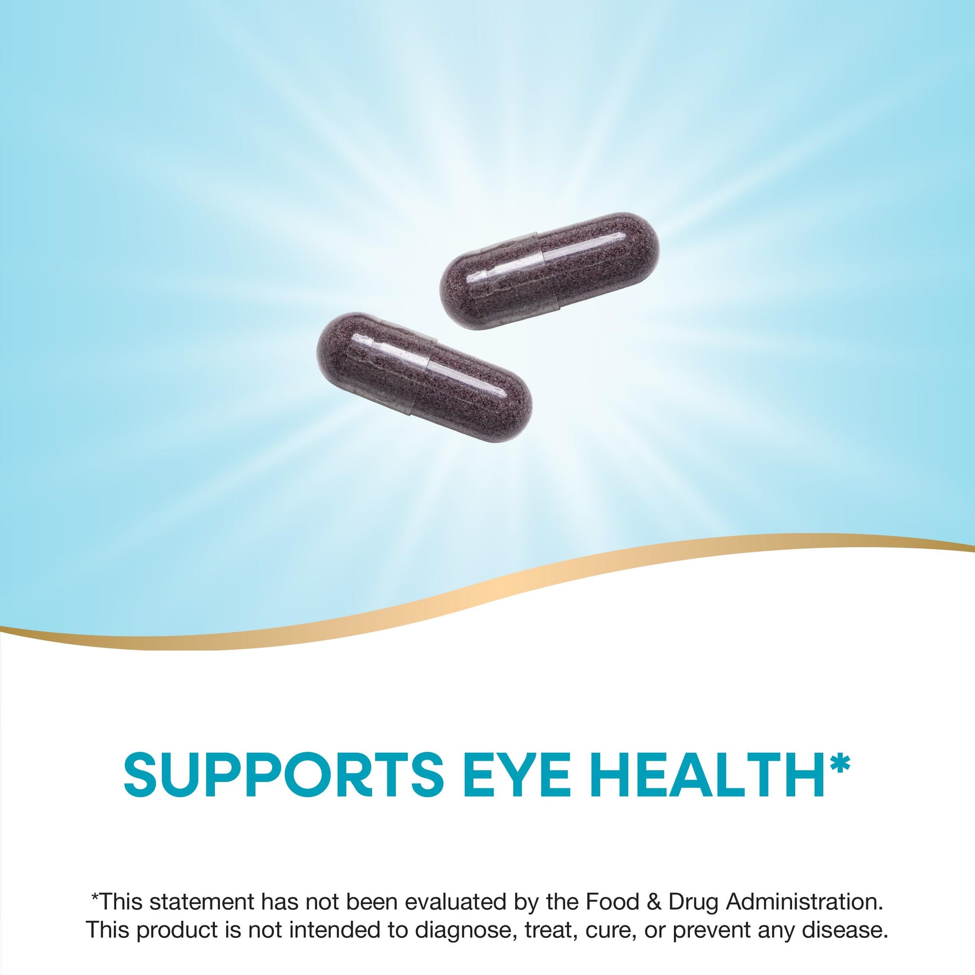 Standardized bilberry extract for adult vision showing non-GMO and gluten-free seals