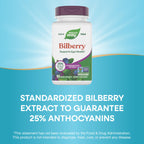 Nature's Way eye health capsules with black elderberry antioxidant protection info