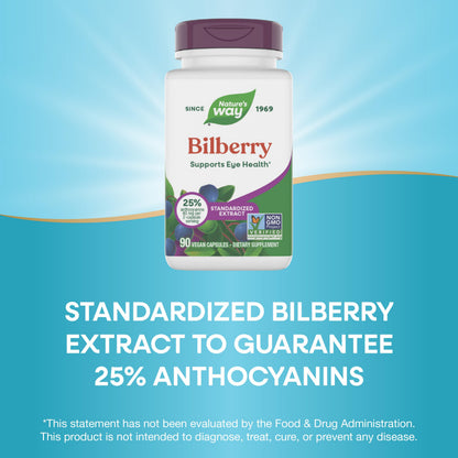 Nature's Way eye health capsules with black elderberry antioxidant protection info