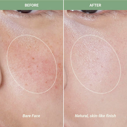 Meebak Cica Redness Solution Lite color correcting results