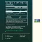 Side view of Gaia Herbs Quick Defense immune supplement bottle