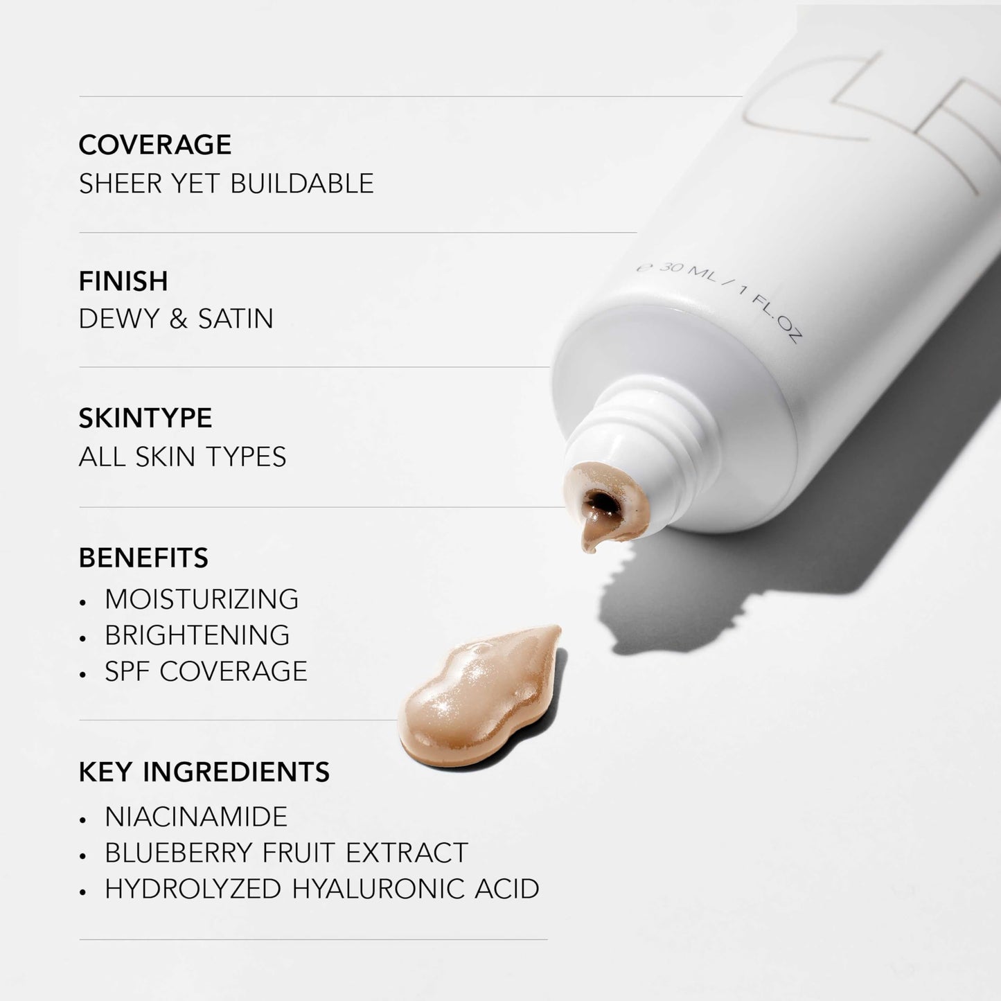 Cle Cosmetics CCC Cream tube size reference