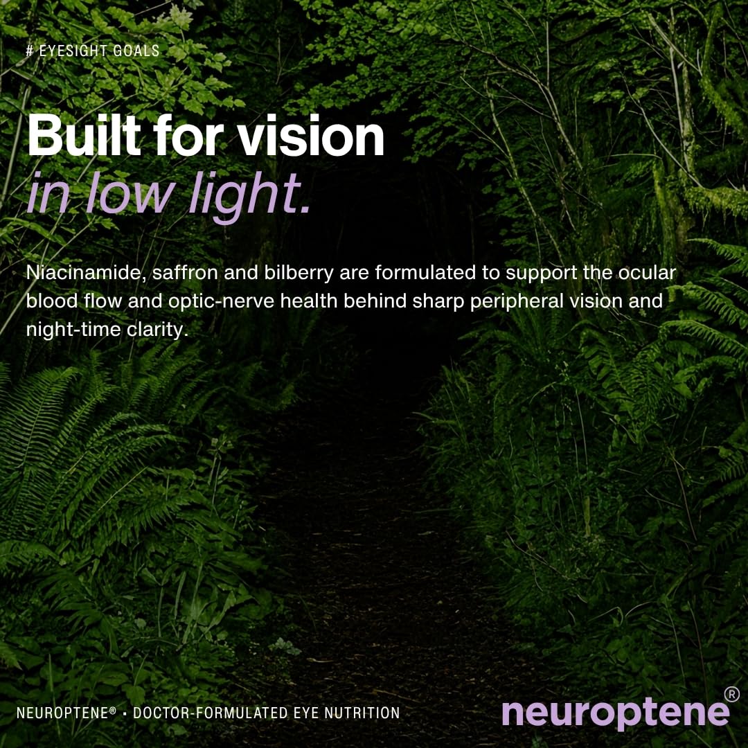 Pristene Neuroptene 60 capsules packaging for advanced ocular antioxidant defense