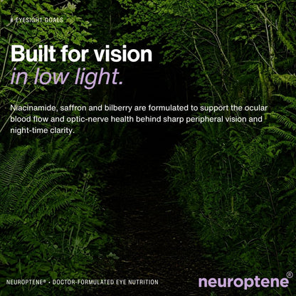 Pristene Neuroptene 60 capsules packaging for advanced ocular antioxidant defense