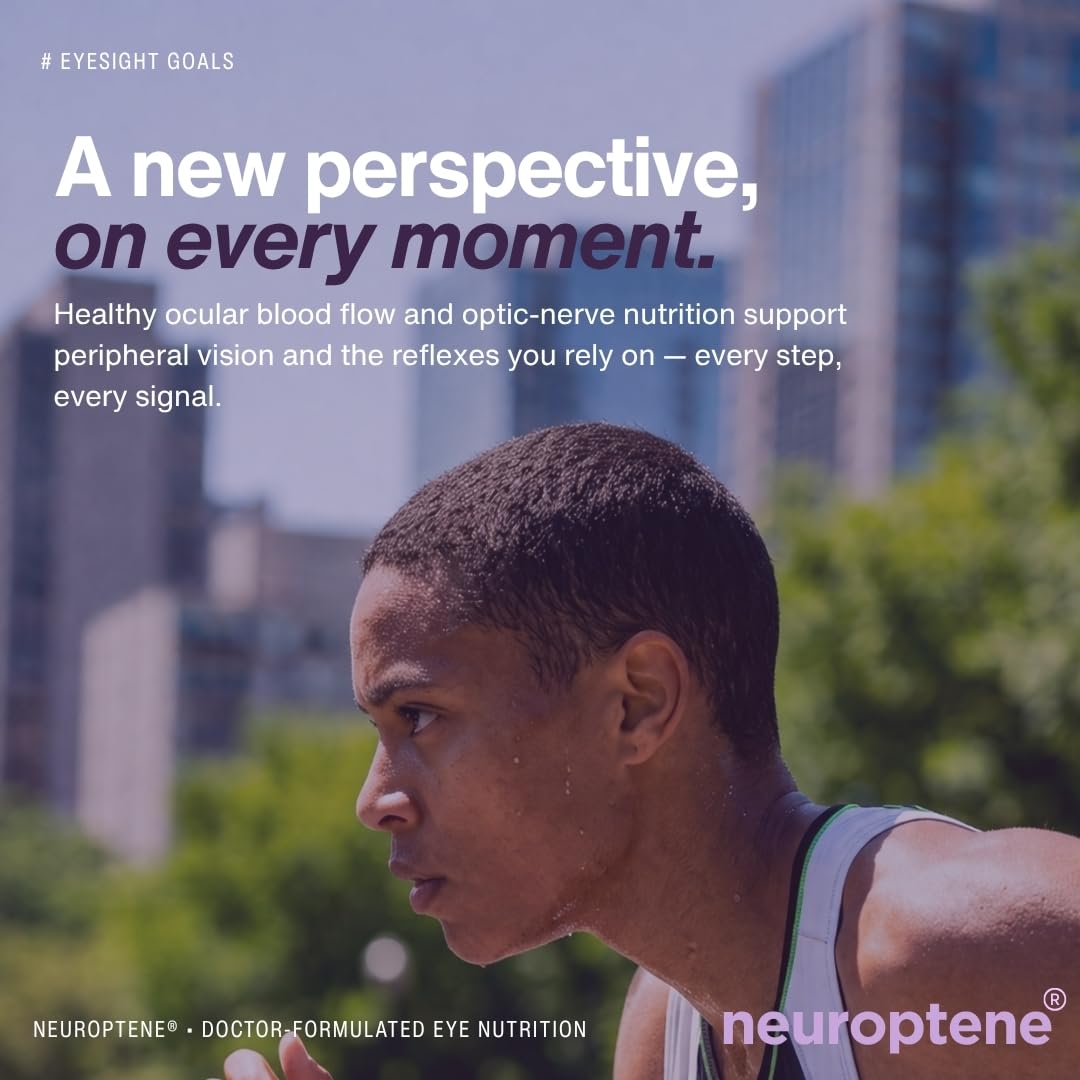 Authentic Pristene Neuroptene eye support supplement bottle for daily visual wellness