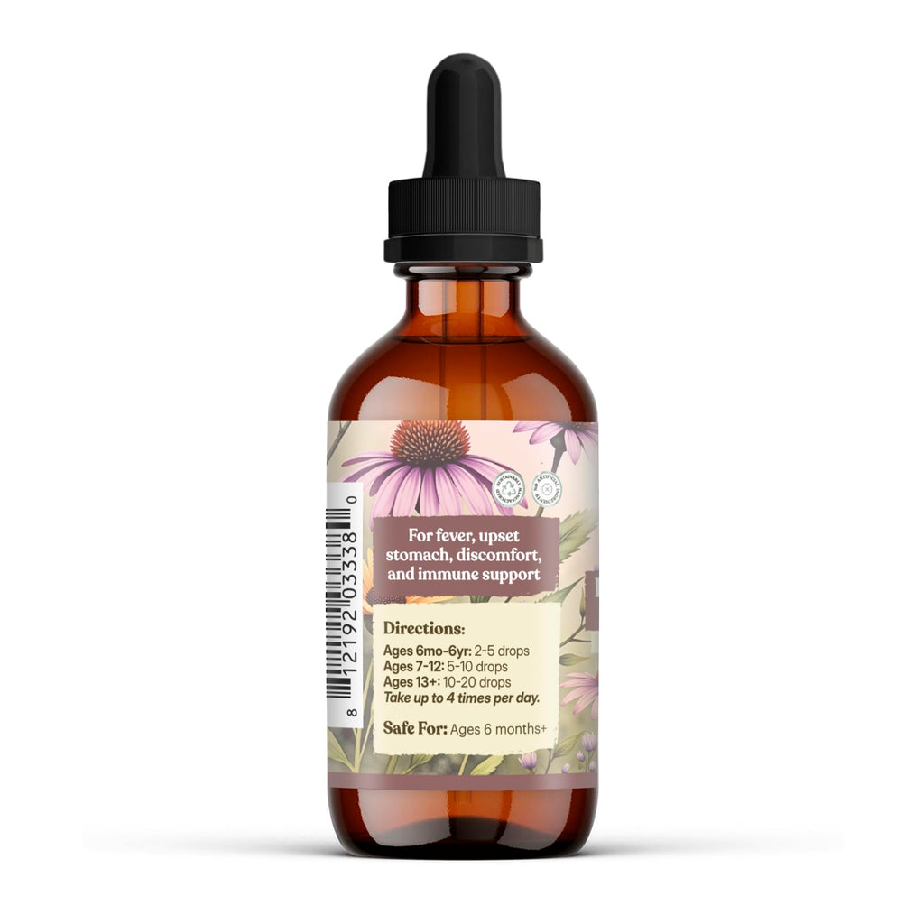 Natural immune support herbal blend label details
