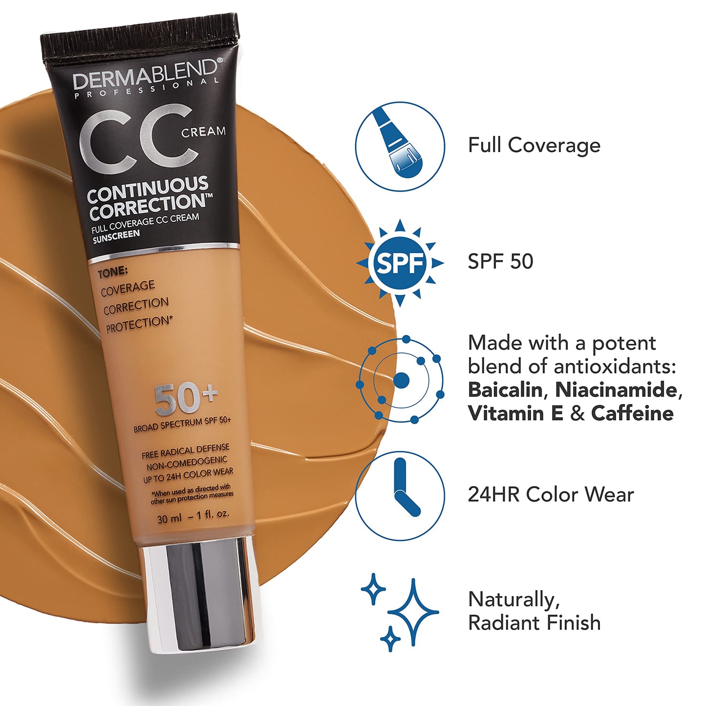 Dermablend oil-free color correcting foundation bottle