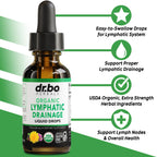 Dr. Bo lymphatic support drops label details showing organic certification