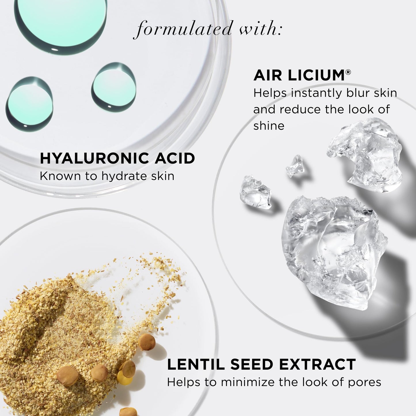 Comparison of skin before and after using IT Cosmetics foundation