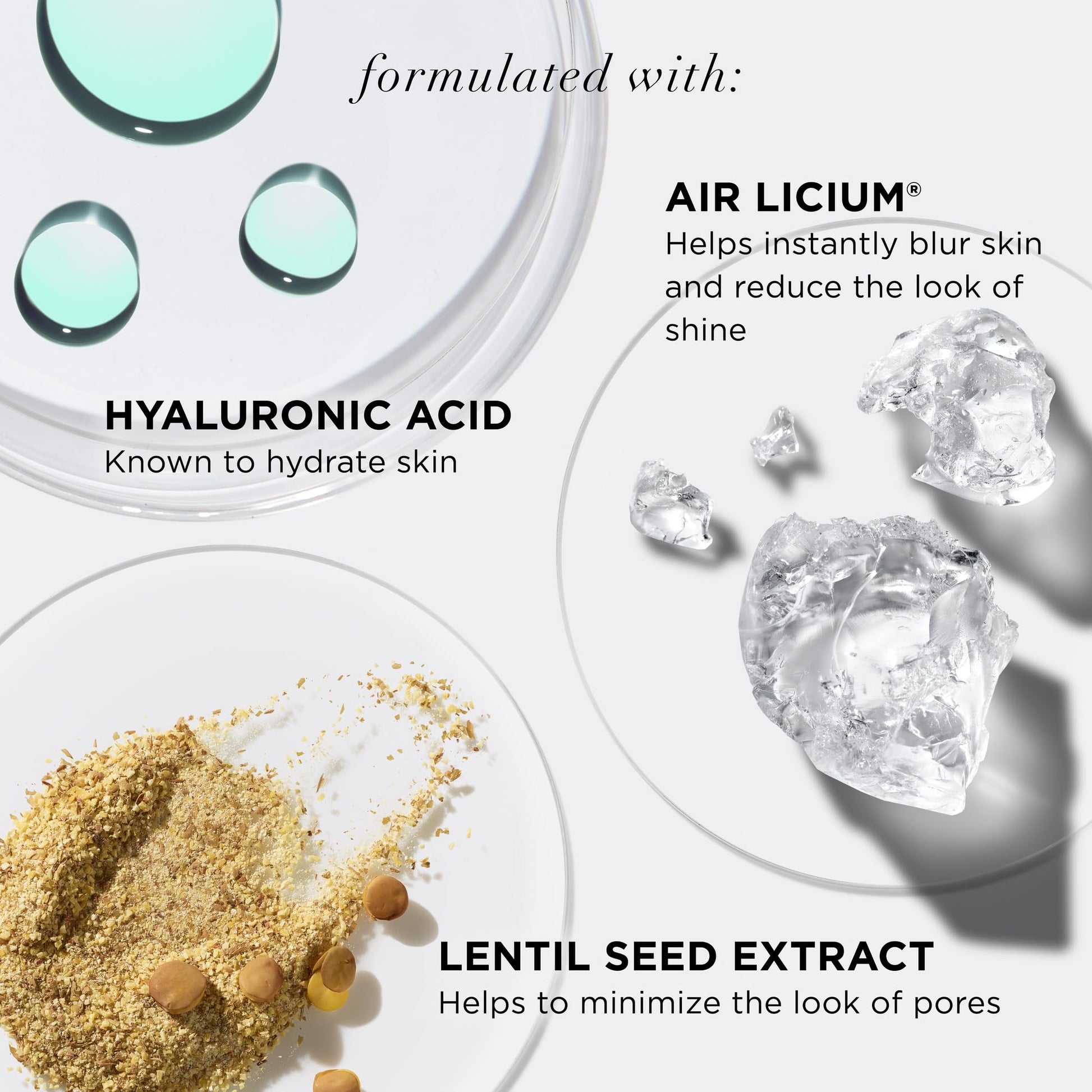 Comparison of skin before and after using IT Cosmetics foundation