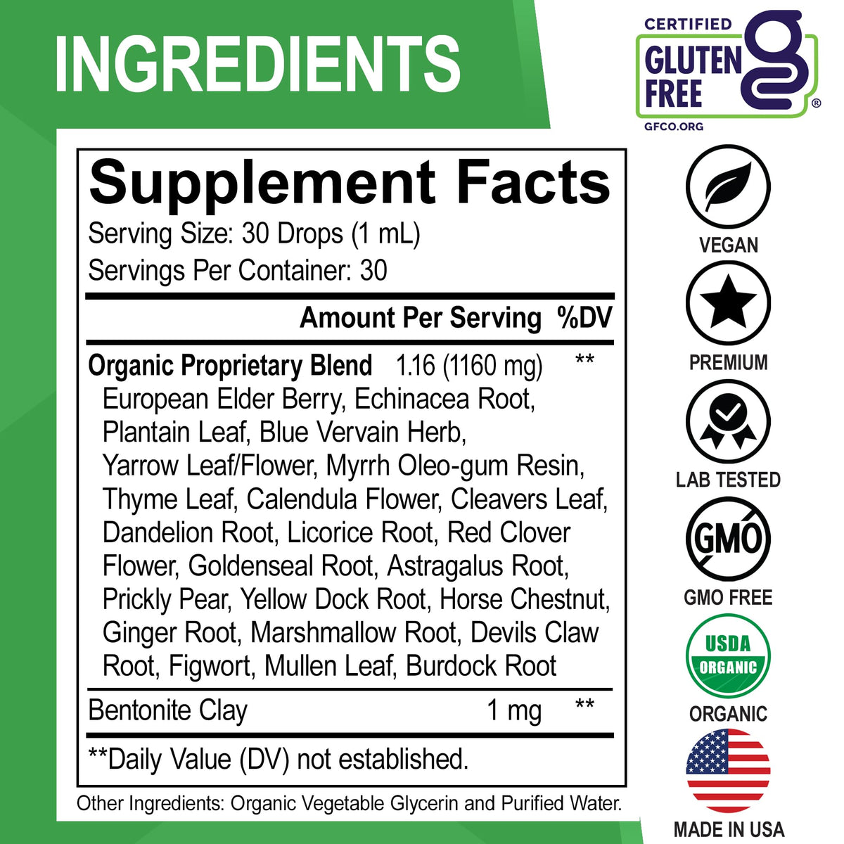 Dr. Bo Echinacea immune support liquid drops packaging