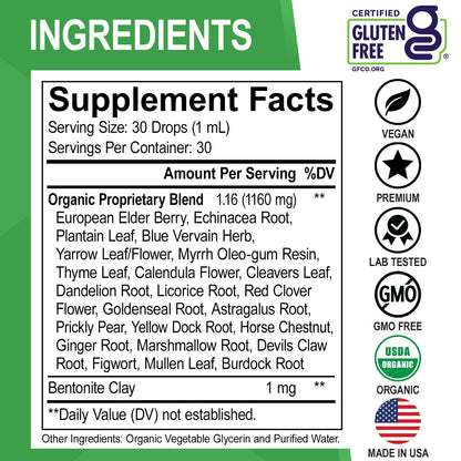 Dr. Bo Echinacea immune support liquid drops packaging