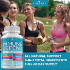 Authentic Liberty Lifestyle 8 in 1 supplement bottle packaging