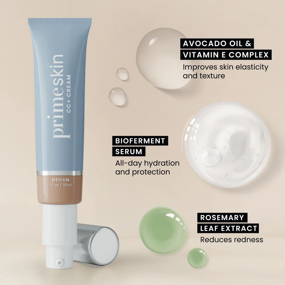 Close up of Prime Prometics foundation applicator and bottle