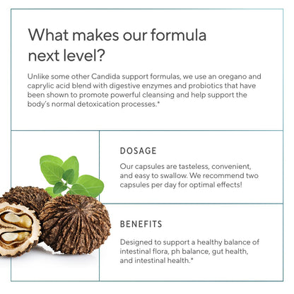 Sunergetic gut health complex bottle showcasing the premium blend for intestinal flora balance
