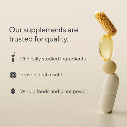 Close up view of Sunergetic advanced detox supplement with black walnut and lactospore probiotics